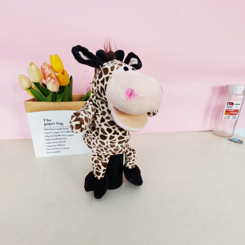 The fawn will open its mouth