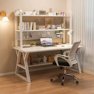Modern Desktop <strong>computer</strong> desk home with bookshelf Temporary Office Desk <strong>Notebook</strong> Desktop Simple Home Office Desk - Product Image 2