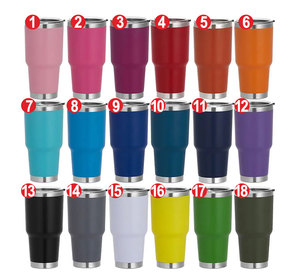 Tùy Chỉnh 20Oz Xe Cốc Cà Phê Với Nắp Bột Tráng Chân Không Cách Nhiệt Đôi Tường Thép Không Gỉ Du Lịch Cốc - Product Image 3