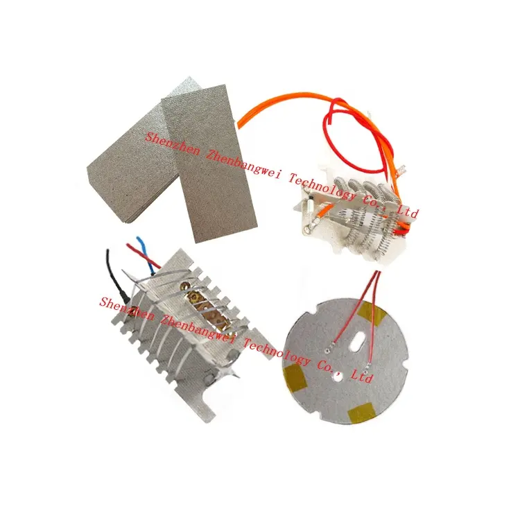 Elementos calefactores de alambre de nicromo de mica ZBW 1000W elemento calefactor de secador de pelo eléctrico, calentador de bobina calentador de banda de mica, calentador de mica