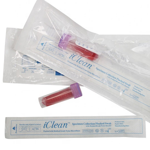 Vtm viral taşıma çubukla tüp dna test çubuğu kiti, steril nazofaringeal floke edilmiş swab tüp - Product Image 3