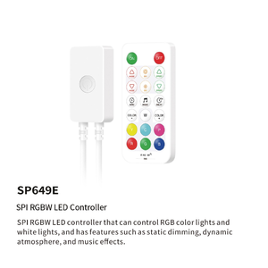 Controlador LED RGB RGBW Alexa Google Home APP BT SPI PWM Dimmer SP643E SP648E RF Control remoto 4pin 5pin LED Strip - Product Image 5