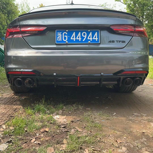 ชุดแต่งดิฟฟิวเซอร์สีดำเงาสำหรับรถยนต์ Audi A5 S5 B9.5 ปี 2020-2024 ชุดแต่งกันชนหลังพร้อมลิ้นกันชนหลัง - Product Image 6