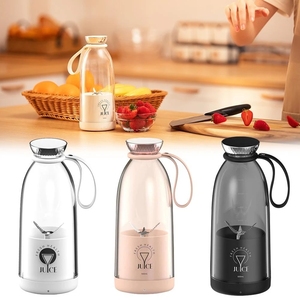เครื่องปั่นคั้นน้ําผลไม้ขนาดเล็กแบบชาร์จ USB ขนาด 500 มล. เครื่องปั่นขนาดส่วนบุคคลสําหรับน้ําผลไม้ เชค และสมูทตี้ - Product Image 4