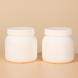 Leere weiße HDPE Kunststoff Kosmetik creme Glas für Paste pharmazeut ische Kapsel Pille Flasche mit Siegel für Medizin Vitamin