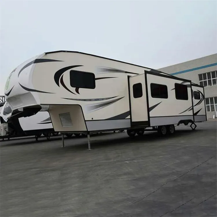 Big Rv rimorchio da viaggio di lusso di grandi dimensioni Camper Van Camping 5th Wheels Camper e roulotte Made in China