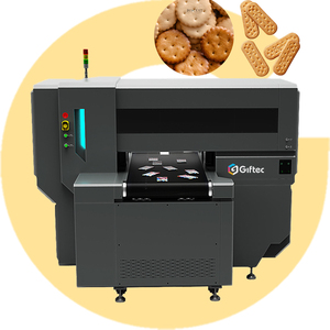 Giftec Advanced Printing Machine Industrial G6 AI UV Conveyor Food Printer 1300mm Width <strong>No</strong> <strong>Length</strong> <strong>Limit</strong> for Biscuit Print