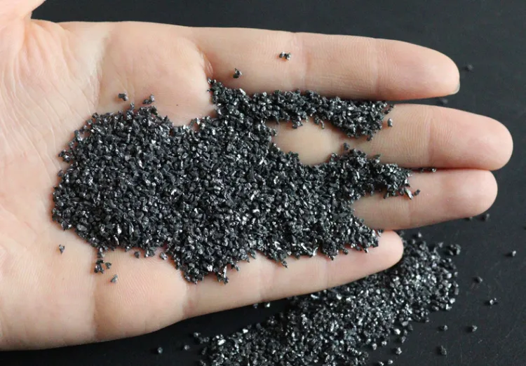 Rongsheng高純度98% 99% 炭化シリコン黒色エメリーカーボランダム粉末