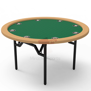 Phong cách hiện đại Vòng gấp Poker bảng với cup chủ màu xanh lá cây bố trí cho Poker Canh Bạc - Product Image 1
