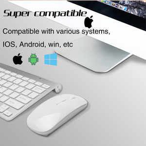 Ergonómico compacto 2,4G USB conjunto de teclado y ratón inalámbricos Combos - Product Image 3