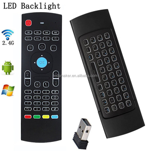 MX3 81 <strong>Key</strong> IR/2.4G Wireless 6-Axis Gyro Air Mouse Mini <strong>Keyboard</strong> TV OTT Box STB DVB Remote <strong>Controller</strong> with Mini <strong>Keyboard</strong> - Product Image 1
