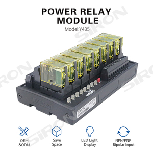 SiRON Y435 OEM Precio al por mayor Módulo de relés de potencia de 8 canales Controlador de salida Plc 5a 250vac / 30vdc Módulo de relé de montaje en riel Din - Product Image 2
