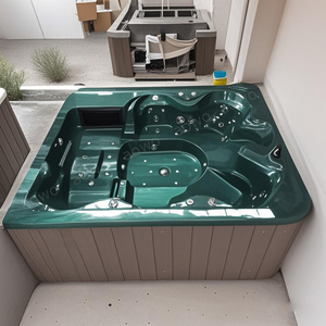 Thiết kế mới 5 ống nóng bơi ngoài trời Spa Intex Whirlpool baina remous exterieur Avec màu xanh lá cây Spa de nage Intex bồn tắm ngoài trời - Product Image 1