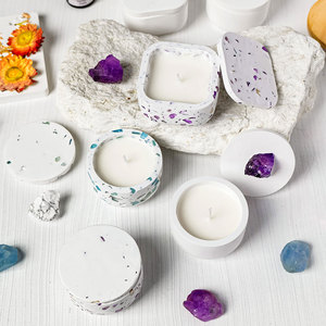 Toptan doğal şifa kristal el yapımı DIY el sanatları kristal çakıl selenite aromaterapi mumlar ev dekorasyon için - Product Image 4
