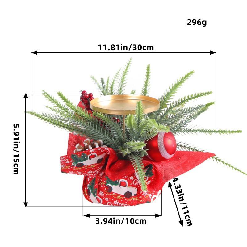 P1-33 Red-Base Small Tree Candlestick