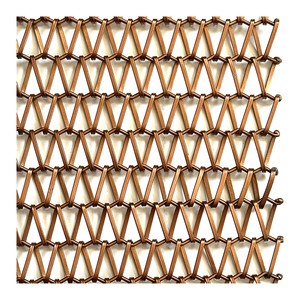 dekoratives metallnetz lieferant edelstahl 304 einfarbig gewebtes maschendraht trennwand flachdraht geprägtes dekorationsnetz - Product Image 1