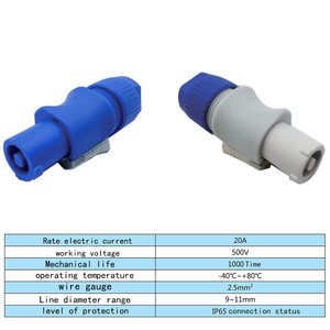 ELEWIND Three-Core LED Display <strong>Connector</strong> Beam Light Power <strong>Connector</strong> 20A <strong>Input</strong> &amp; <strong>Output</strong> LED Display <strong>Connector</strong> - Product Image 6
