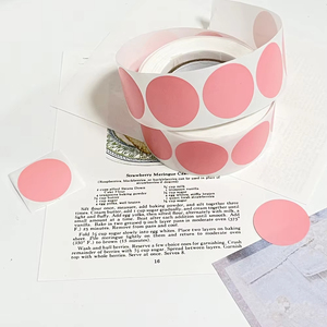Decor Sticker Round Dot Labels Color Code Dot Labels Yellow Black <strong>Red</strong> Package Sealing Scrapbook Handmade Decoration <strong>Decal</strong> - Product Image 5