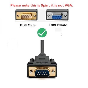 <strong>USB</strong>-C/<strong>USB</strong>-A to RS232 DB9 <strong>Serial</strong> Adapter Cable Chipset Compatible Windows 11 10 8 7 Vista XP 2000 Linux Mac OS for Printer Use - Product Image 5