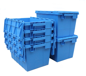 Logística Caja de rotación encajable Caja de mano para almacenamiento y transporte cajas de plástico apilables