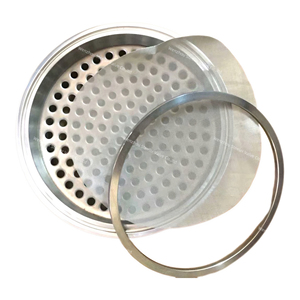 סניטרי Ss304 מסנן צלחת Triclamp מסנן צלחת עם 6mm חורים