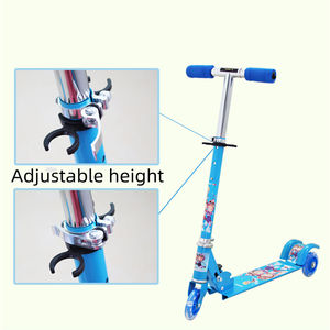 Büyük tekerlekli ayaklı scooter ile led ışık, ucuz fiyat 2 ön tekerlekli ayaklı scooter , kick scooter iki 200mm tekerlekler - Product Image 3