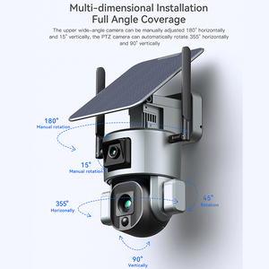 Full Color 8MP Intelligent 4K Double Lens Network Wifi IP Niview Security 4G PTZ Solar <strong>Camera</strong> - Product Image 4
