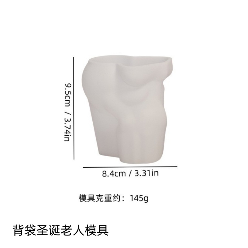 Blanc YT24176 Père Noël avec sac moule