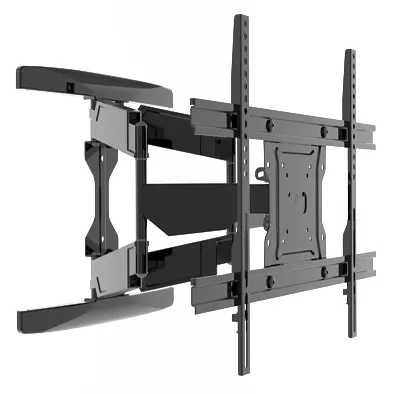 Robuste articulé plein mouvement inclinable et pivotant TV support mural bras pour plat incurvé panneau 37" -84 "écran taille VESA600X400