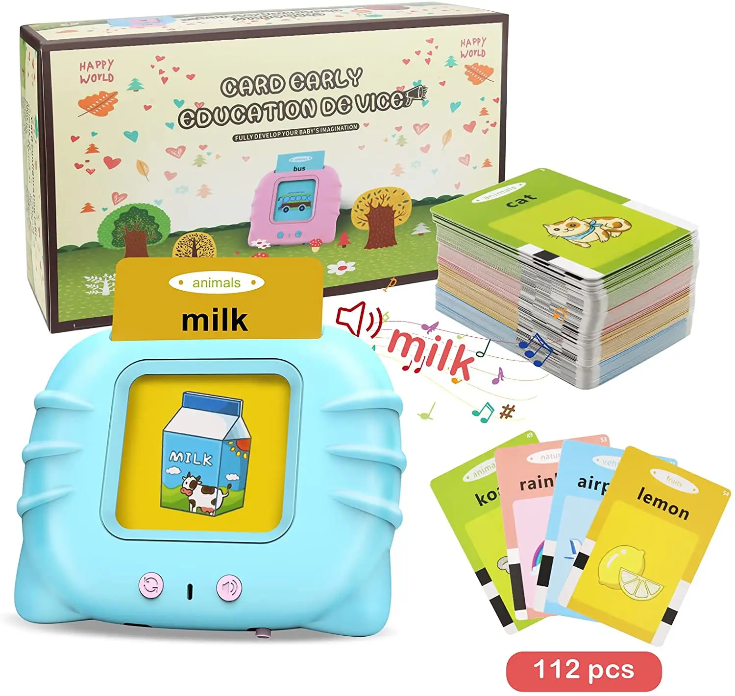 Juego de memoria electrónico para aprendizaje de matemáticas para niños, máquina de aprendizaje de matemáticas, juguetes educativos para edades tempranas, Impresión de tarjetas flash personalizadas