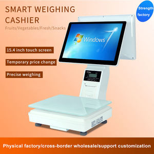 15-Zoll-Desktop-All-in-One-Abrechnung maschine Win-System für Supermarkt Pos Terminal Barcode-Scanner All-in-One-Pos-Maschine
