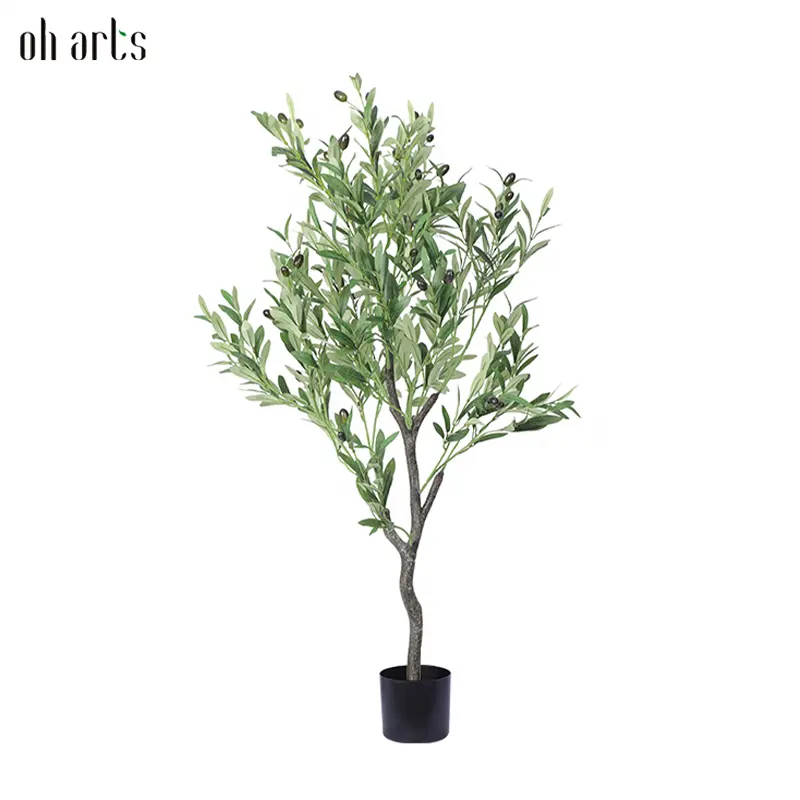 Qualidade superior oliveira artificial 120cm de altura resistência UV oliveira atacado para interior ao ar livre