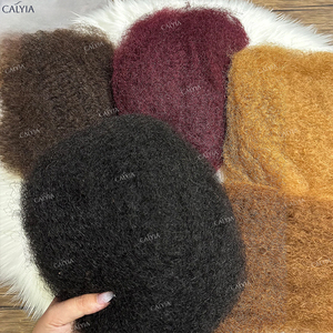 1 paquete 50g _ PC cabello humano trenzado Calyia Afro Kinky cabello humano a granel para trenzar extensiones 12-22 pulgadas cabello brasileño - Product Image 1
