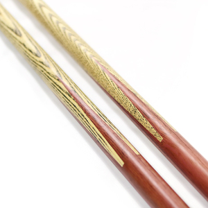 One-pc,Limited <strong>Time</strong> Promotion for High-quality Handmade Red Brown Wood Single Section Billiard Cues, One-pc,9mm <strong>Tip</strong>,19.4oz