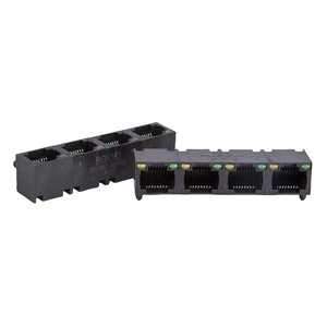 1*4 cổng Quad RJ45 cổng mạng không được che chở CAT5E Modular Jack Tab lên nữ RJ45 <span class=keywords><strong>Ethernet</strong></span> kết nối - Product Image 1