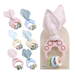 Kleurrijke Kauwgom Rubber Baby Sensorische Bijtring Armband Siliconen Tandjes Rammelaar Speelgoed Baby Diy Siliconen Bijtringen Tandjes Speelgoed - Product Image 2