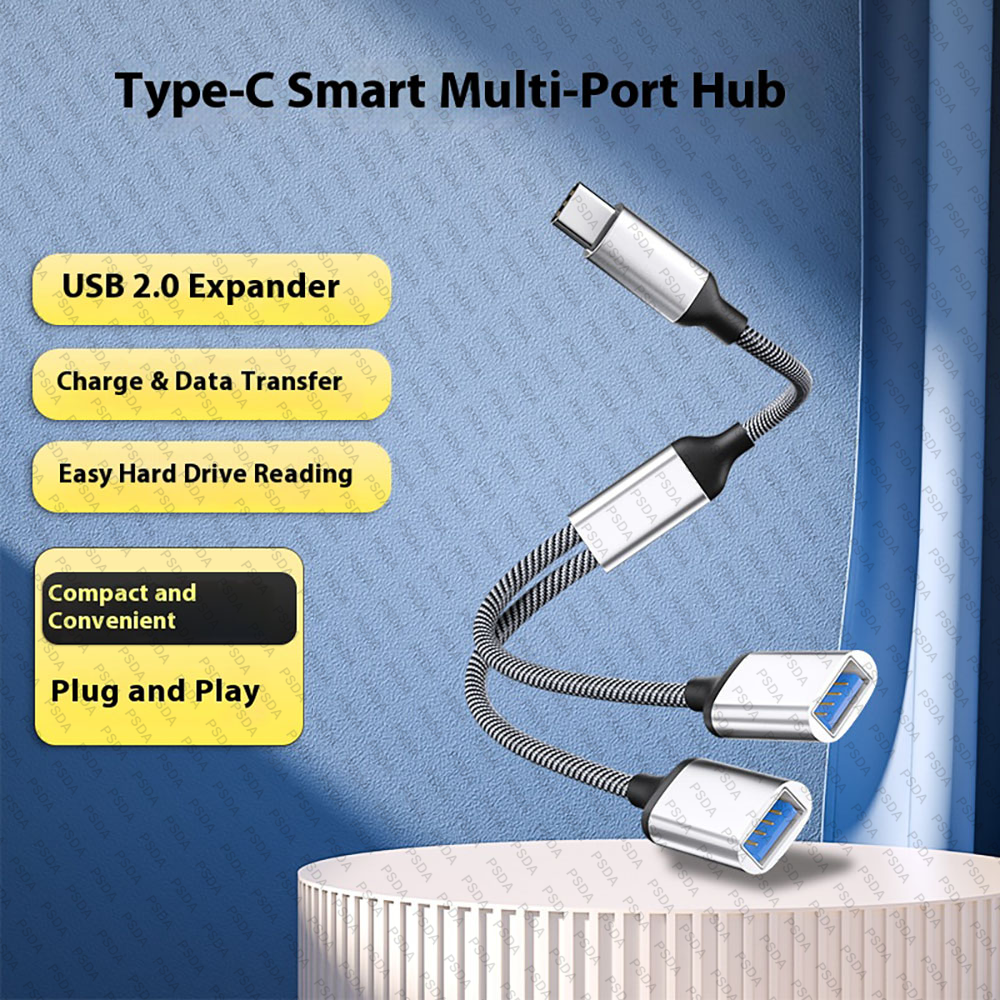 เงิน-2IN1 USB (HUB046-B)
