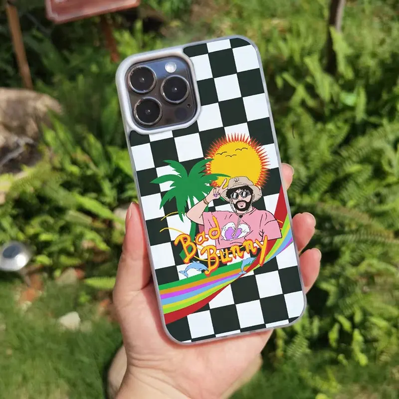 Funda de teléfono con textura para iPhone 13 14, funda de móvil con dibujos animados de Singer, accesorios inspirados para teléfono móvil