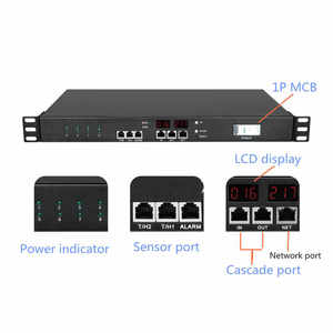 米国1U 19 "スマートPDU CE認証220V 15A 4000W 8 NEMA5-15RコンセントABSメタルスイッチインテリジェントPDUデータセンター32A用