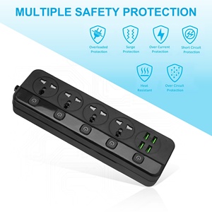 4 Way 4USB <strong>Extension</strong> Power <strong>Socket</strong> Universal Outlets <strong>Sockets</strong> Multifunction Power <strong>Socket</strong> - Product Image 3