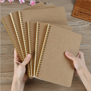 Personal isierte billige Bulk Custom A5 gepunktete Journal leere Notizbuch Spiral gebunden recyceltes Kraft papier Notizbuch - Product Image 3