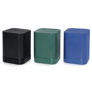 Premium Cheap Price <strong>3g</strong> 3ml 5g 5ml Child Resistant Small square Extract Package Wax Oil Glass Concentrate Jar with High <strong>Cover</strong> - Product Image 2