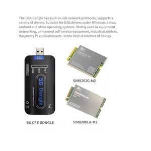 Multi sistema ad alta velocità ad alta velocità Android Linux 5GCPE Raspberry Pi 4G LTE CPE scheda dati di rete Wireless DONGLE 5G SIM8200EA-M2 - Product Image 2