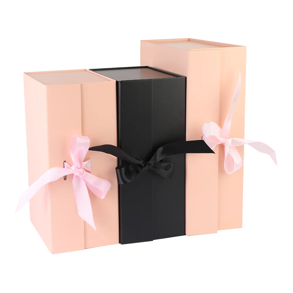 Impresión de fábrica corazón Rosa flor Cajas de Regalo anillo de boda collar embalaje de papel caja de regalo para mujeres