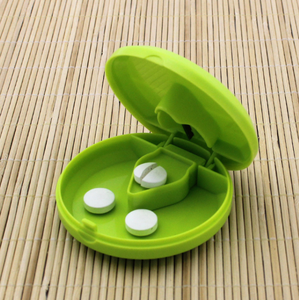 カッター付き販促用プラスチックピルボックス/プラスチックピルボックス/プラスチックメディシンボックス