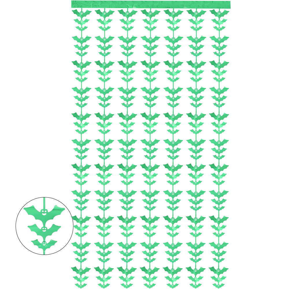 ม่านไหมฝนค้างคาวสีเขียว 1m2m