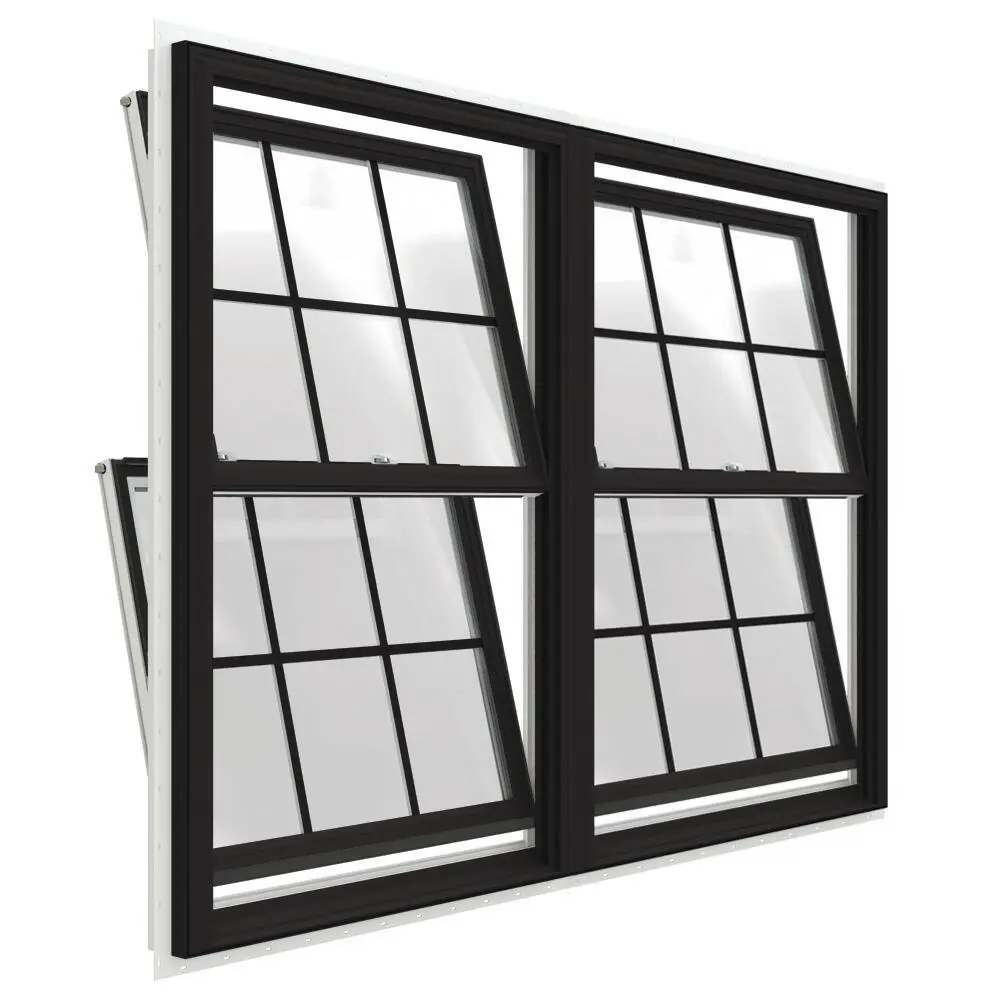 Fenêtre coulissante en aluminium et porte Fenêtre de salle de sécurité à charnière latérale Sash Up-Down-Sliding-Window Sash Windows en aluminium