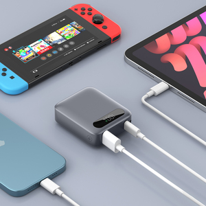 Çok fonksiyonlu 10000 MAh Dural USB C portu açık LED ekran su geçirmez kablosuz hızlı şarj güç banka mobil güç bankası - Product Image 2