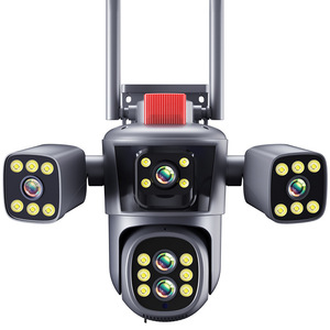 Telecamera di sicurezza Ip a 360 gradi da esterno a tre schermi con Zoom ottico 10x Cctv Wifi Wireless 16mp Ptz da esterno - Product Image 6