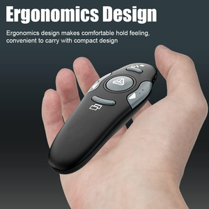 Presentatore Wireless con puntatore Laser rosso, Clicker di presentazione puntatore Laser USB per Powerpoint - Product Image 2